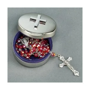 Creative Gifts International Joyero con cruz rosaria_2