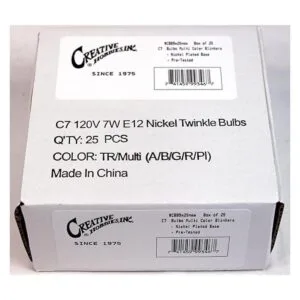 Creative Hobbies Box of 25 Colored Light Bulbs Random_2