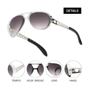 Gafas de sol grandes Elvis King of Rock Roll TCB_3