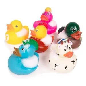 Kangaroo Surtido de juguetes de baño de pato de goma_5