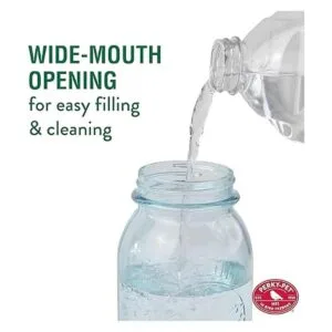 PerkyPet 1 tarro Mason Wild Bird Waterer 783 azul