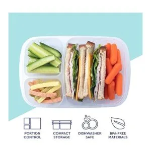 Lonchera Easylunchboxes 3 compatimientos Bento_3