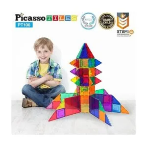 Juego de construcción de 100 piezas magnéticas_4