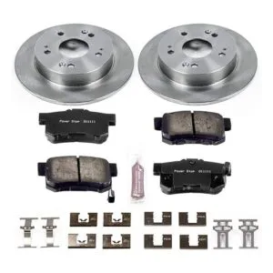 Power Stop Rear KOE1243 Kit de pastillas de freno y rotor_4