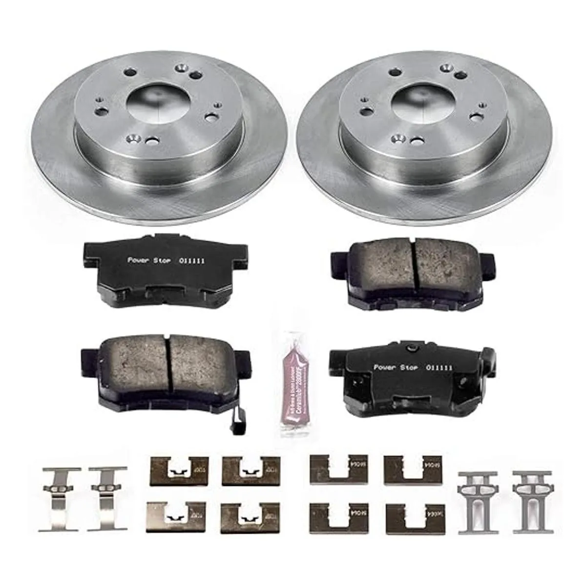 Power Stop Rear KOE1243 Kit de pastillas de freno y rotor_4