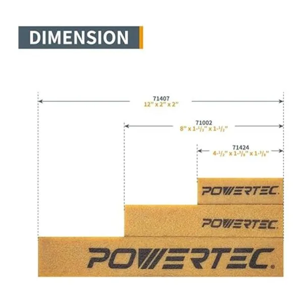 POWERTEC 71002 barra para limpiar abrasiva de 812._4