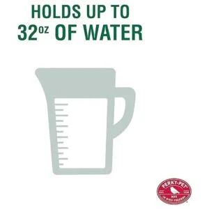 PerkyPet 1 tarro Mason Wild Bird Waterer 783 azul