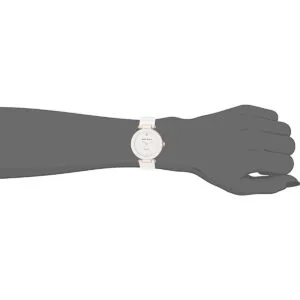 Anne Klein Reloj de pulsera de cerámica con diamantes_3