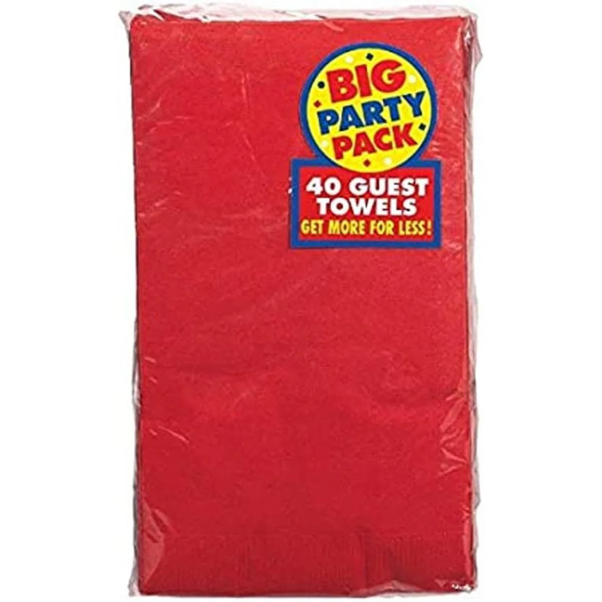 Toalla de invitados de 2 capas color rojo 40 unidades_1