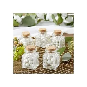 Kate Aspen Tarro cuadrado de cristal con tapón de_6