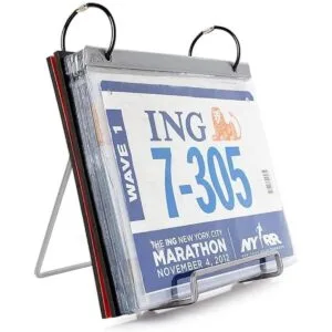 Gone para un Run bibfolio Display Stand para Race baberos_5