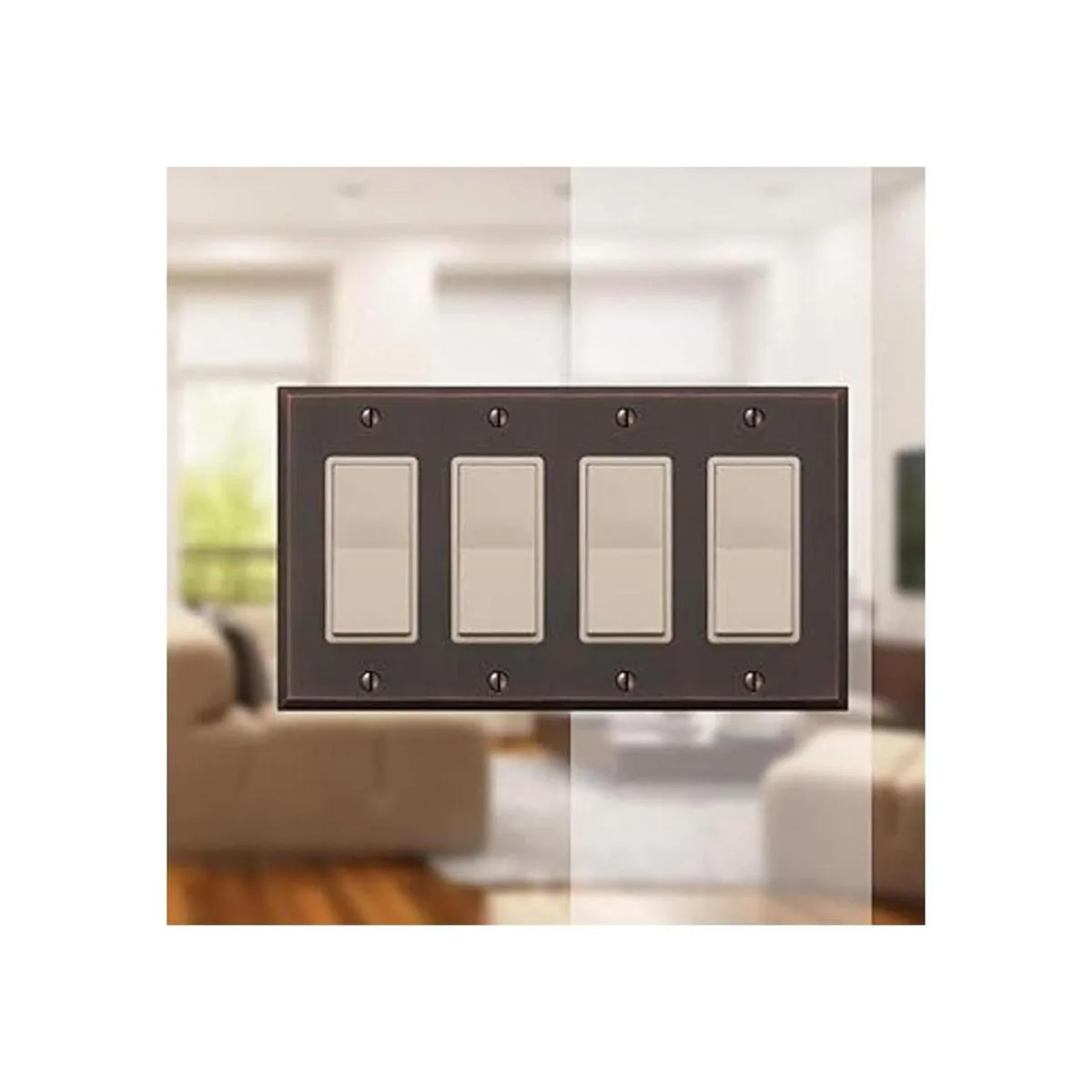 1 Placa de pared RockerGFCI Amerelle 68RGM Manhattan_3