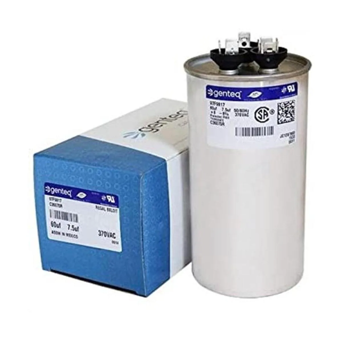 Condensador redondo 60 7.5 uf MFD de GE Genteq 370_1