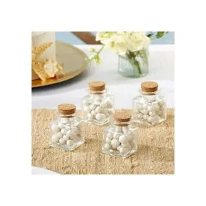 Kate Aspen Tarro cuadrado de cristal con tapón de_5