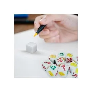 Nakimo Dados blancos en blanco de 0.630 in paquete de 50_4