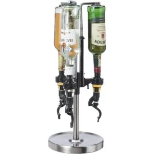 OGGI Dispensador de licor giratorio de 3 botellas acero_1