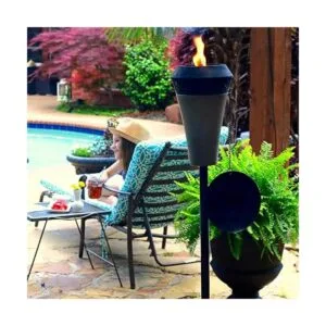 Antorcha TIKI Island King de 66 pulgadas acabado metálico_4