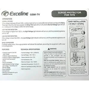 3Outlet Electronic Surge Protector para TV S equipo de_4