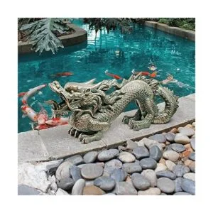 Design Toscano EU9306 Estatua de jardín del dragón_5