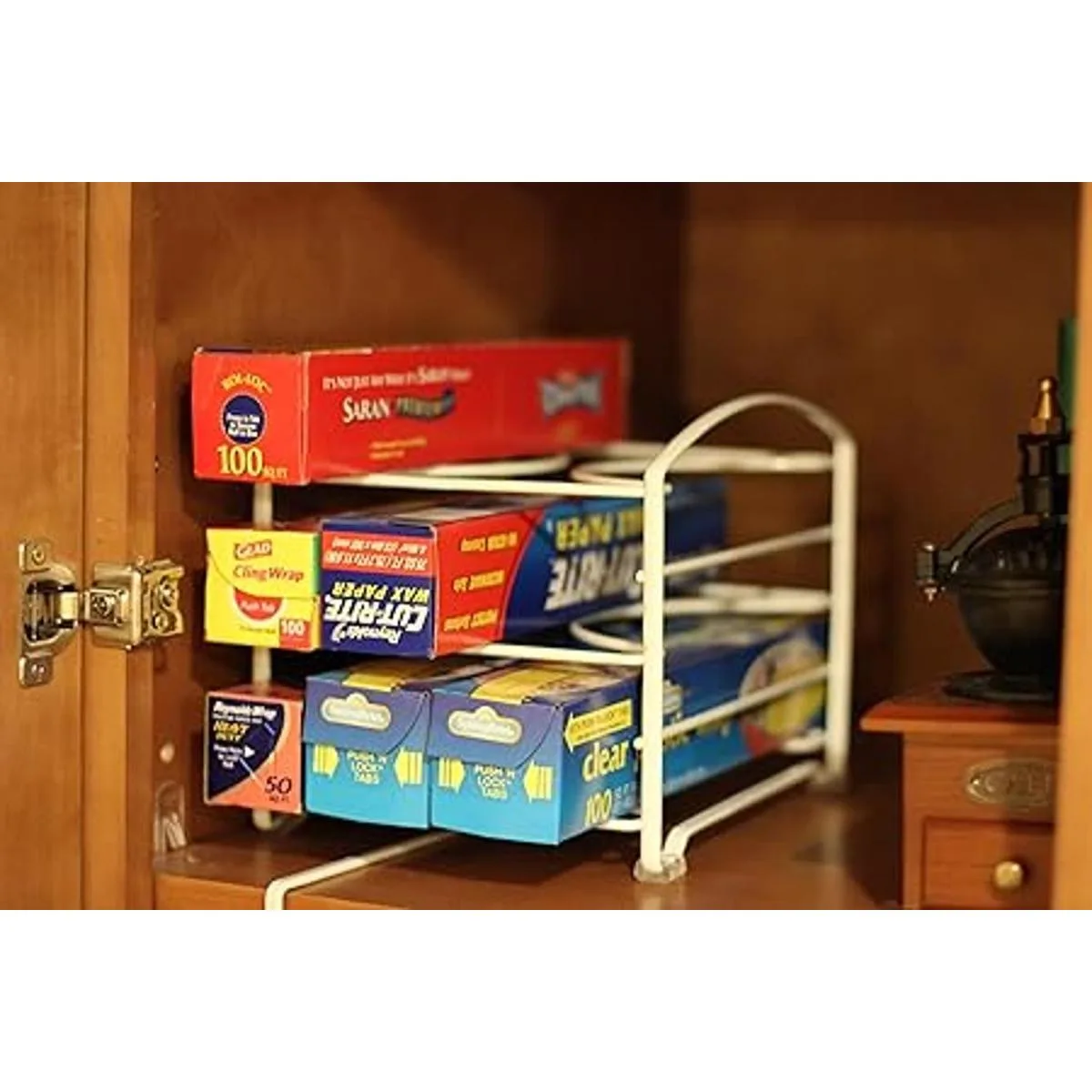 Estante organizador para envoltorios de cocina marca_2