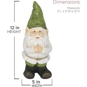 Alpine Corporation Decoración de estatua de gnomo de_3