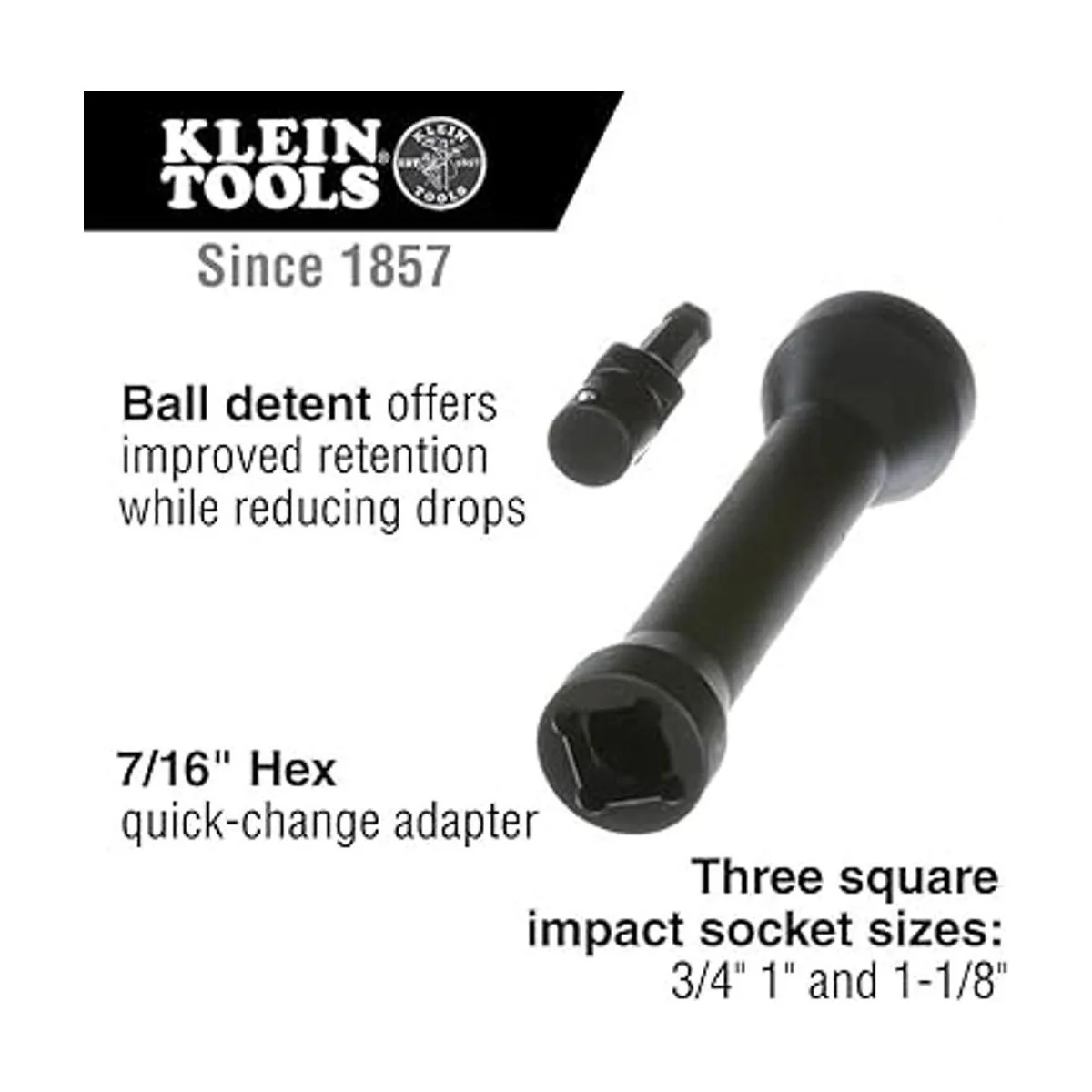 Klein Tools NRHD Toma de impacto 3 en 1 cuenta con tres_2