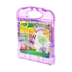 Conjunto de 25 mini crayones 40 hojas de papel y estuche_5