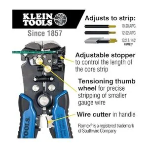 Klein Tools 11061 autoajustable Pelacables y cortador_2