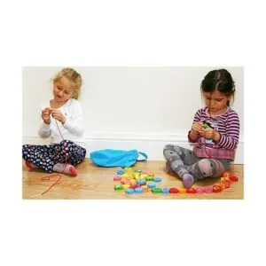 TOWO Bloques de números de madera del alfabeto letras_5