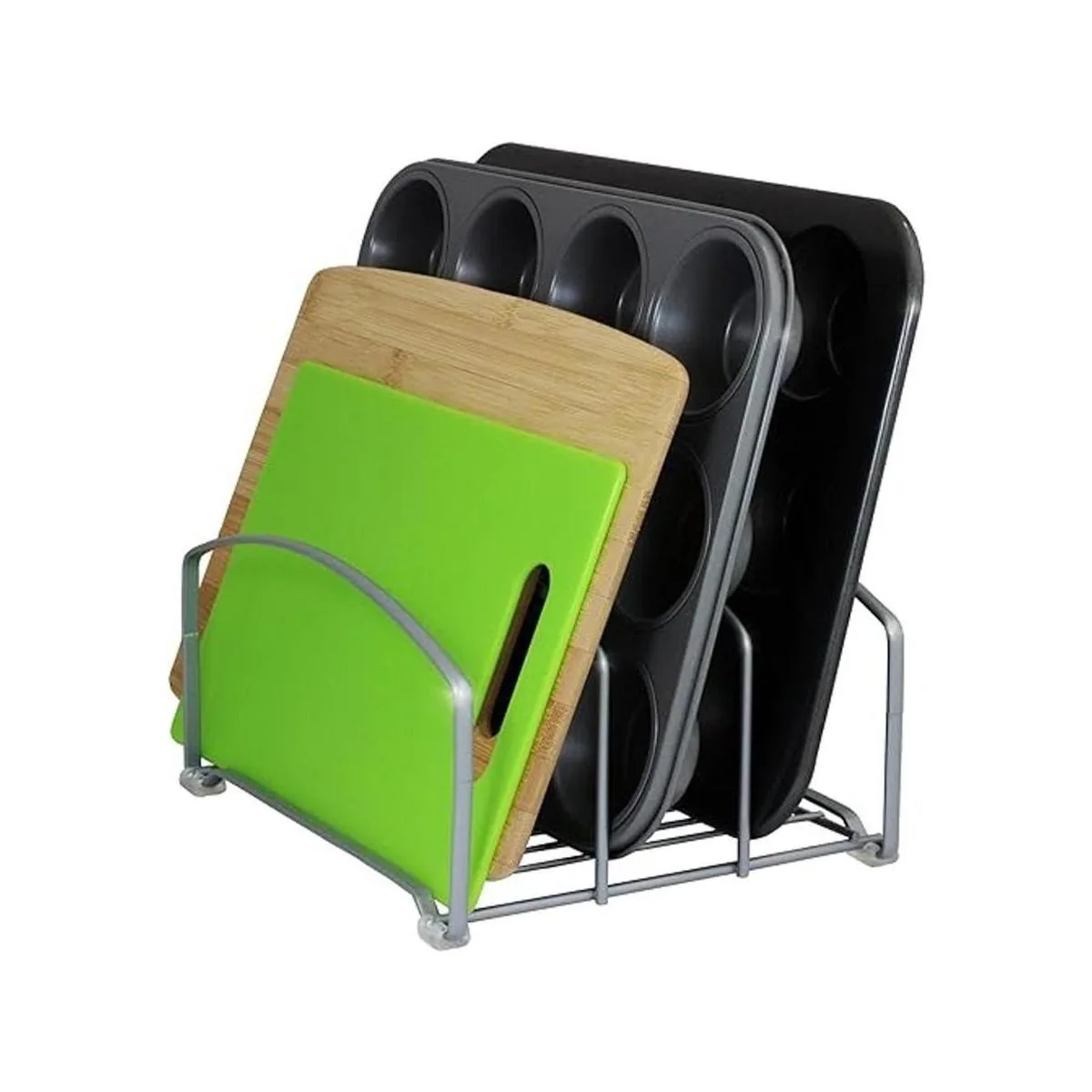 DecoBros organizador de cocina para despensa plateado_1