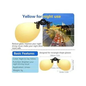 AVIATOR lentes de sol plásticos amarillos con visión