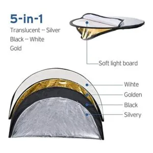 Etekcity Reflector de luz 5 en 1 de 24 pulgadas 23.6 in