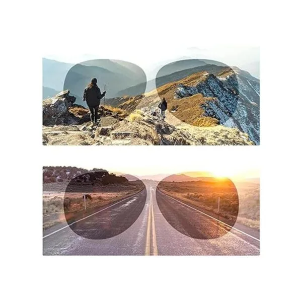 AVIATOR lentes de sol plásticos amarillos con visión
