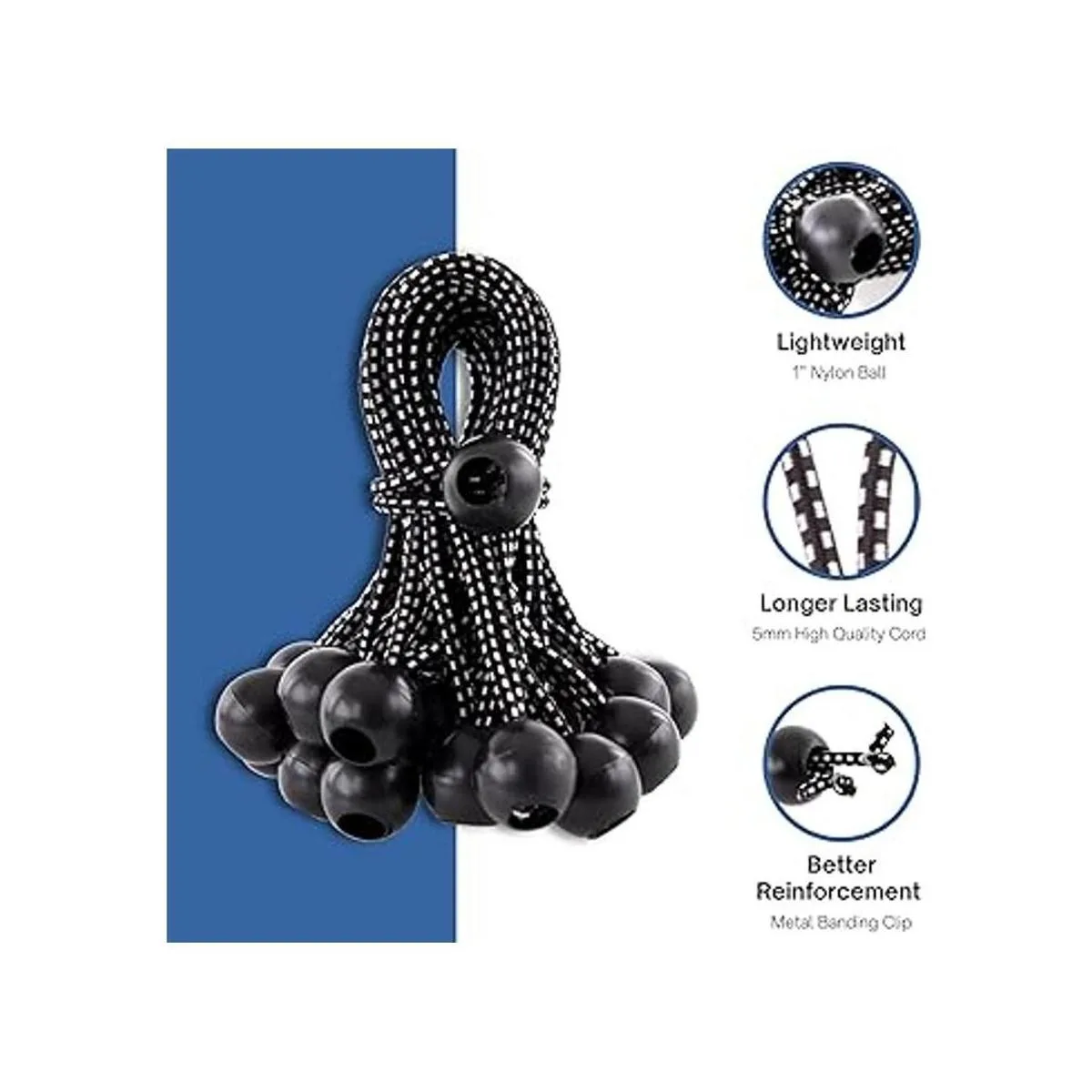 Kotap BB6B Cuerda elástica de bola resistente y