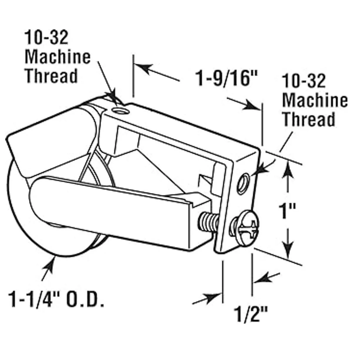 PrimeLine D 1794 Conjunto de rodillo para puerta_2