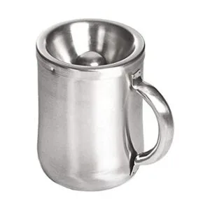 5 inch acero inoxidable cepillado personal spittoon con_1