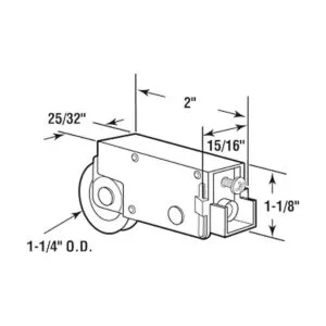 PrimeLine D 1842 Conjunto de rodillo para puerta_2