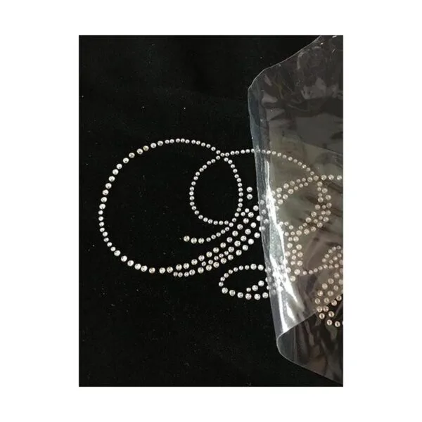 Conjunto de 8 Paws Clear Rhinestone Hierro Sobre Paws de