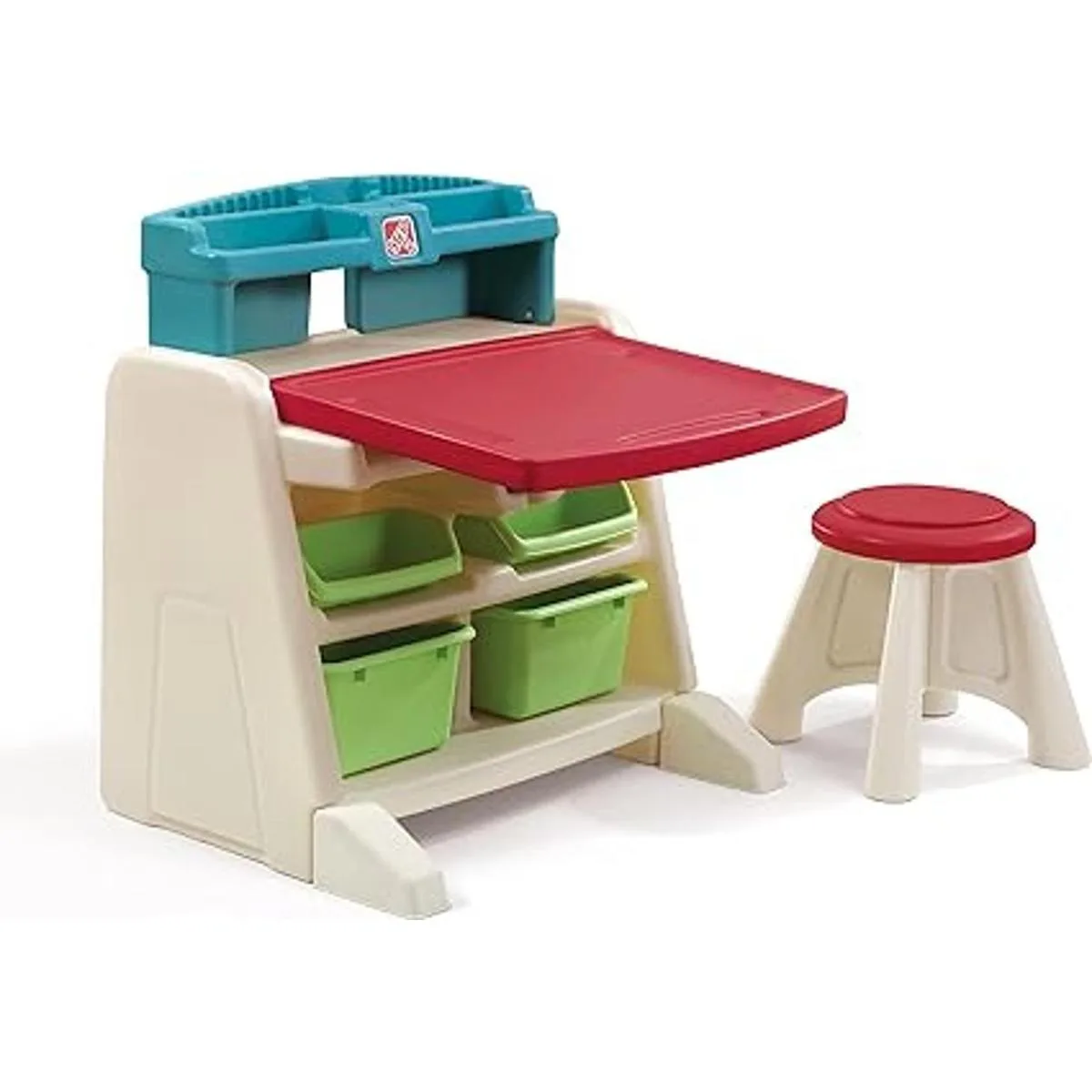 Mesa de escritorio con taburete caballete Step2 Flip_3