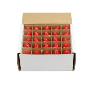 Creative Hobbies Box de 25 bombillas Rojo Opaco Steady_2