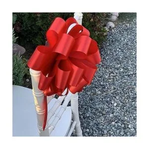 Cinta roja grande para moños para regalos de Navidad 9_5