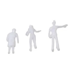 BQLZR White Model Train People Figura de pasajeros escala