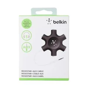 Bifurcador de auriculares Belkin Rockstar na Negro_3