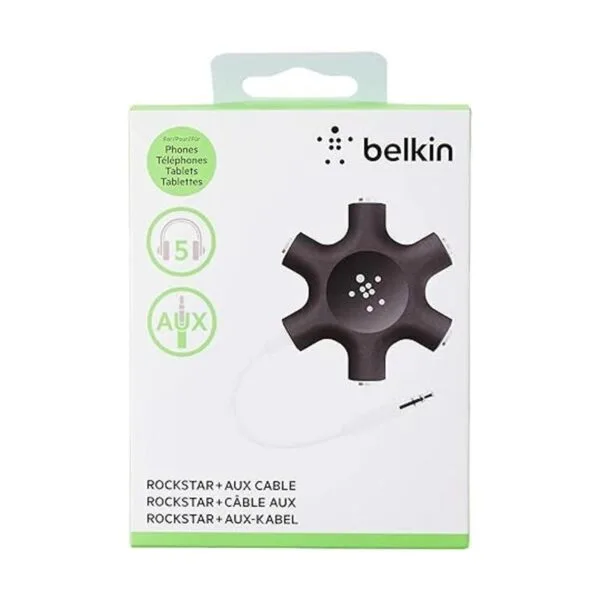 Bifurcador de auriculares Belkin Rockstar na Negro_3