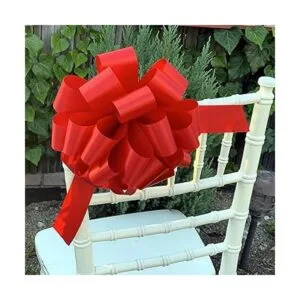 Cinta roja grande para moños para regalos de Navidad 9_6