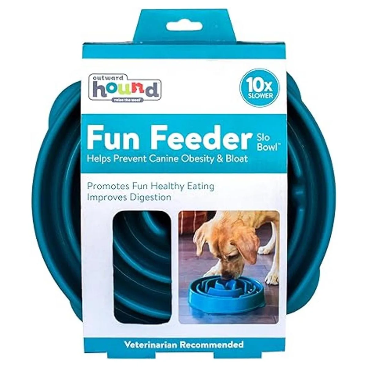 Outward Hound Fun Feeder Slo Bowl Cuenco para perro de_2