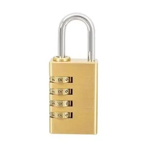 BRINKS Candado reiniciable de 4 esferas de latón macizo