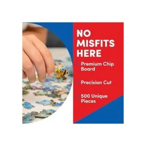 A Broader View Rompecabezas de mesa redonda de animales_5