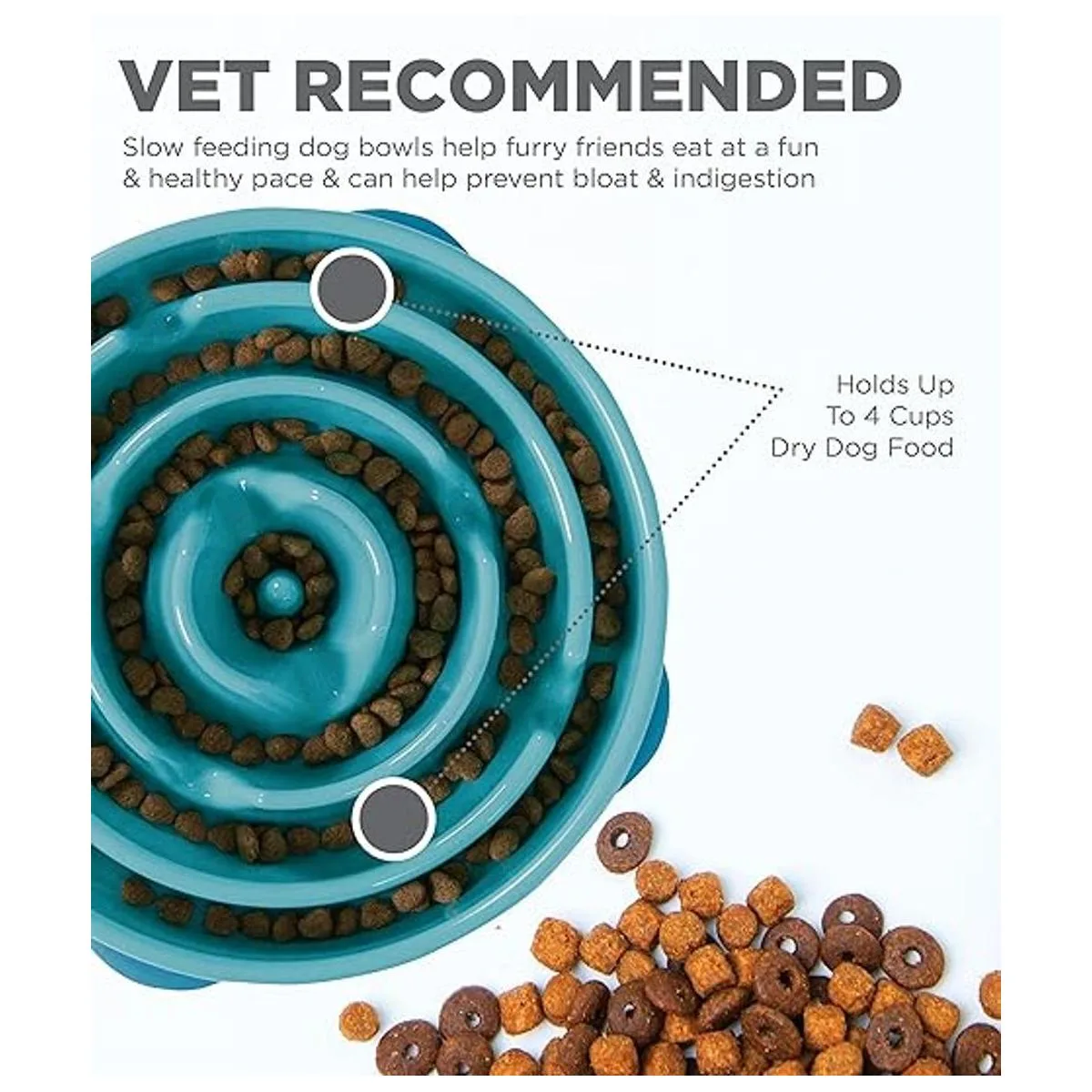 Outward Hound Fun Feeder Slo Bowl Cuenco para perro de_4