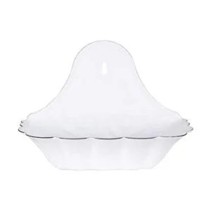 Creative Coop DA1988 Jabonera de metal esmaltado blanco_1